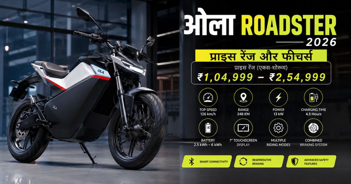 Ola Roadster 2026 Price Range Features